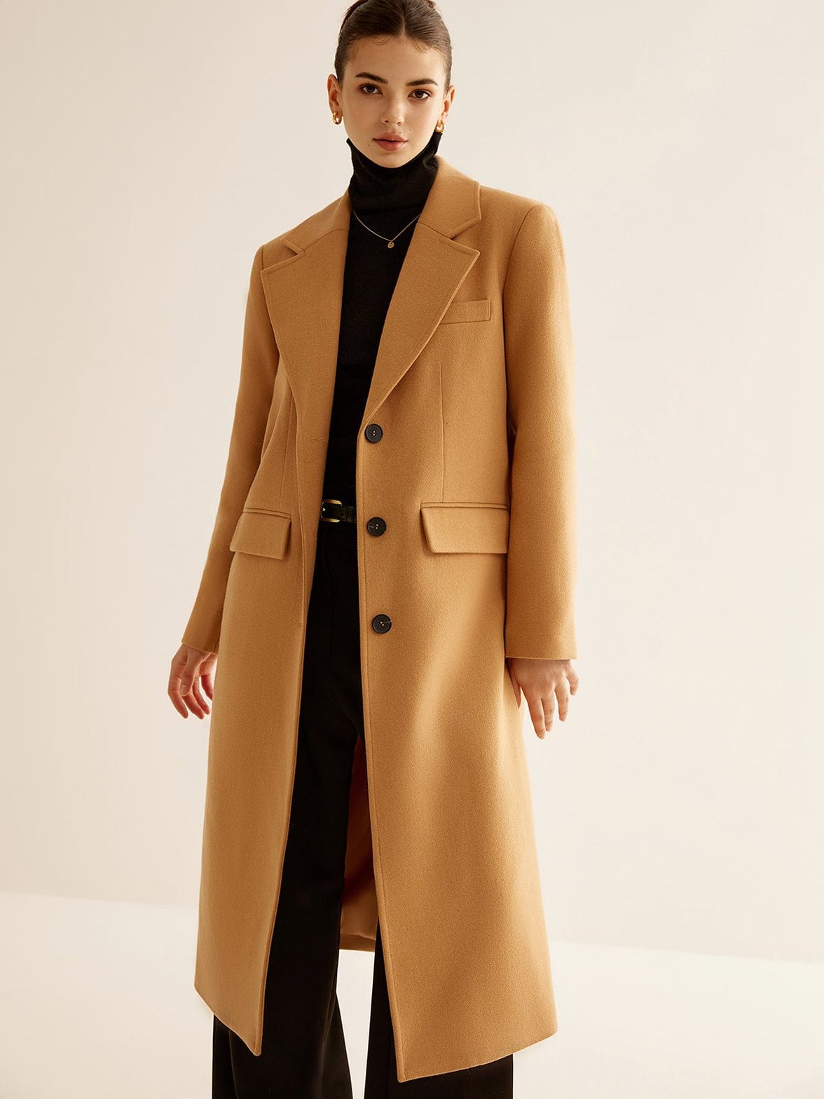 Manteau long chaud hiver pluie