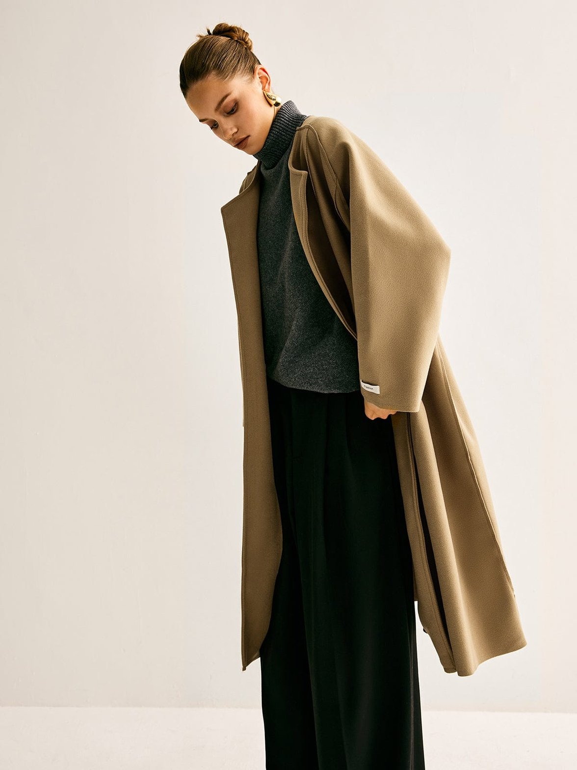 Manteau long oversized sérénité