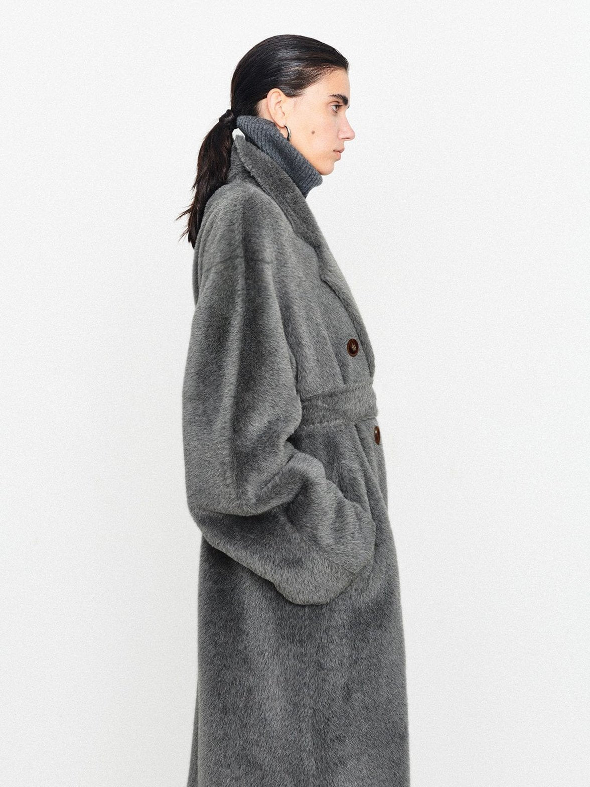 Manteau chic gris tendance zenith
