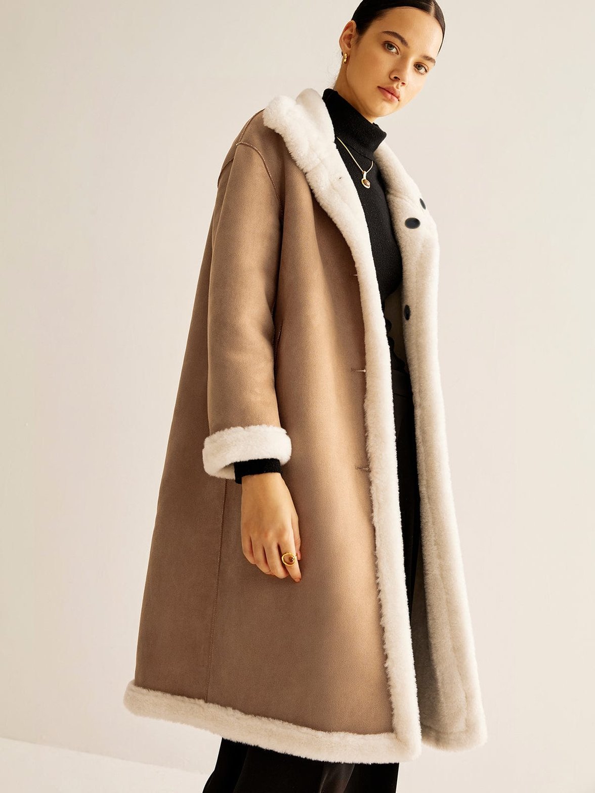 Manteau minky double face cosy