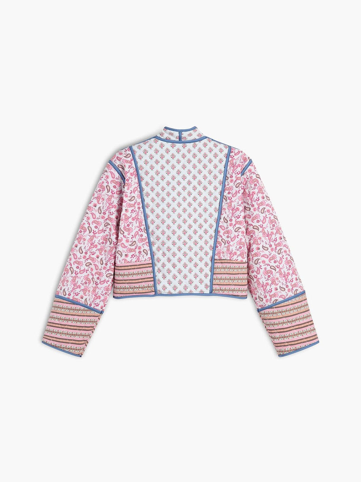 Manteau matelassé patchwork vue portée cosy