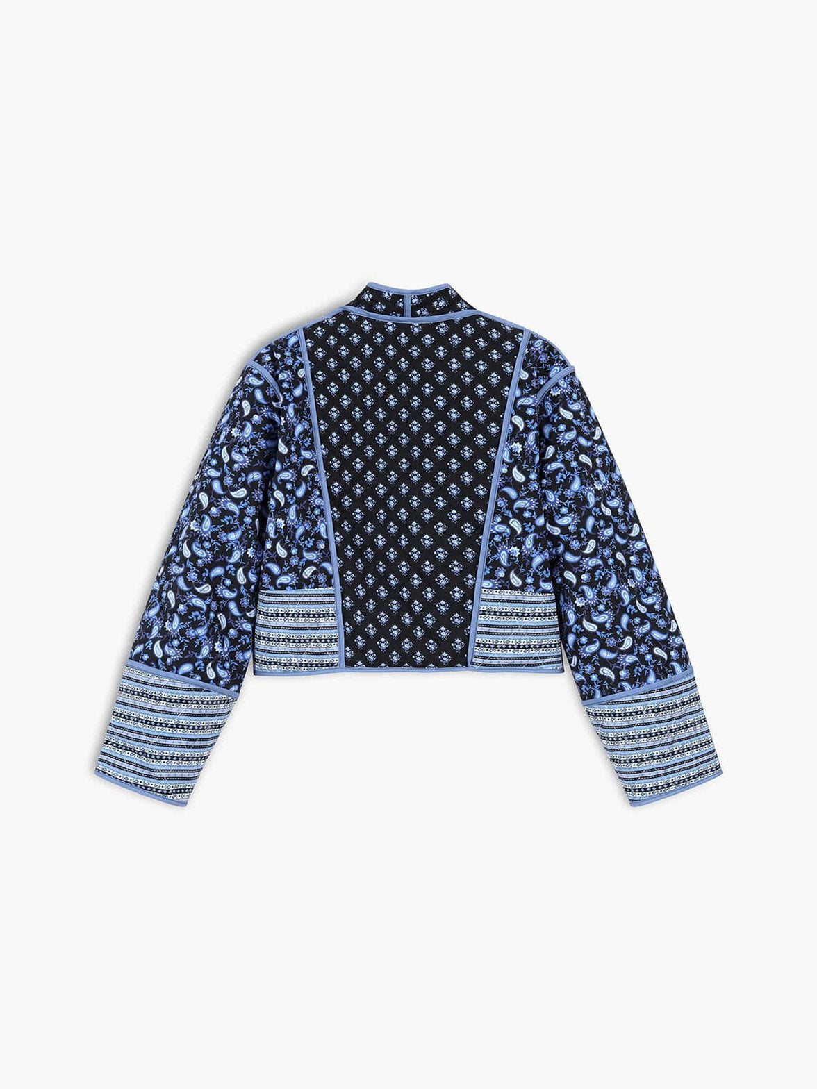 Manteau matelassé patchwork vue latérale confort