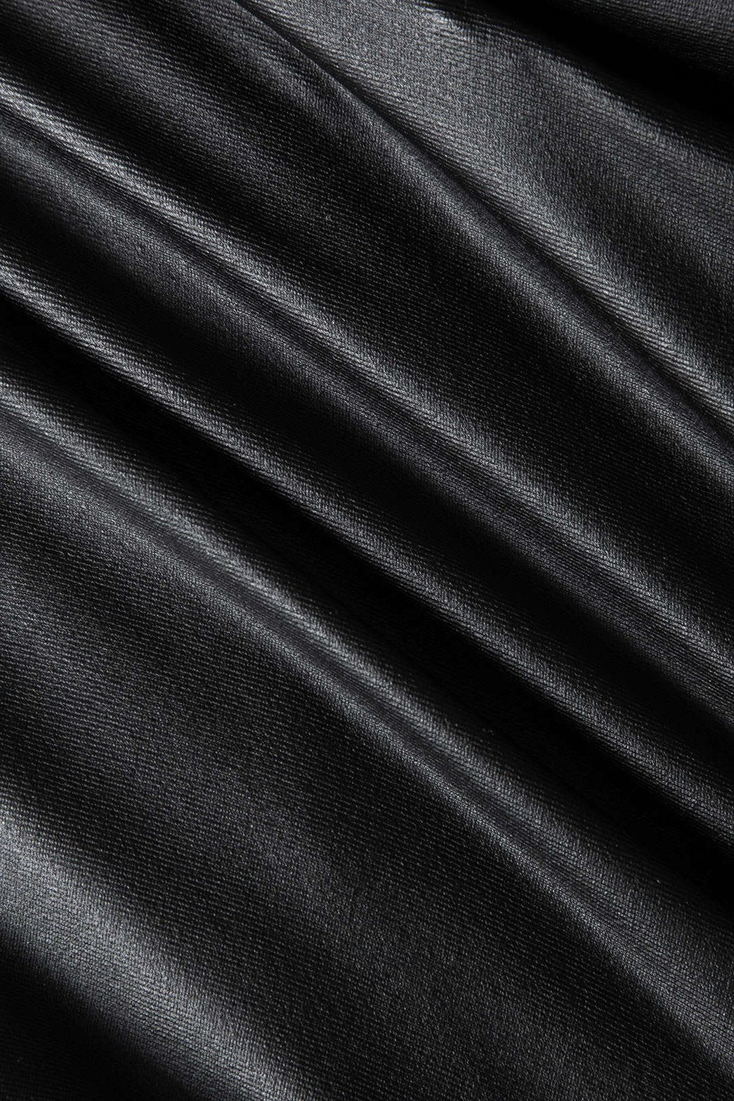 Jupe courte effet cuir vue de face perle