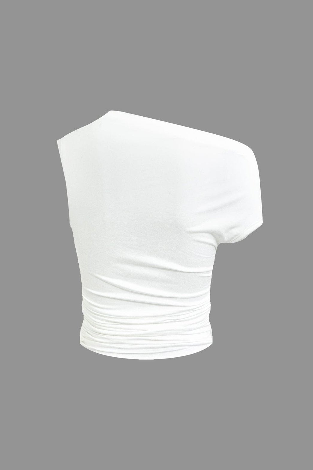 Mini-jupe Drapée Asymétrique à Nœud