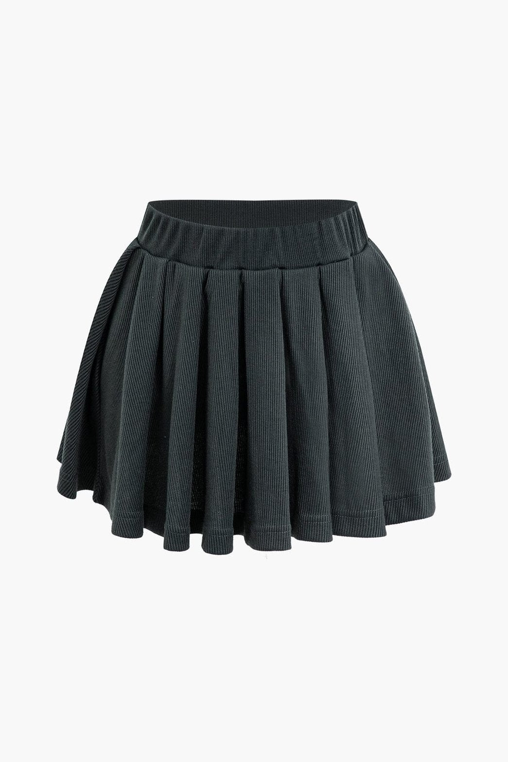 Mini-jupe zippée vue dos tendance