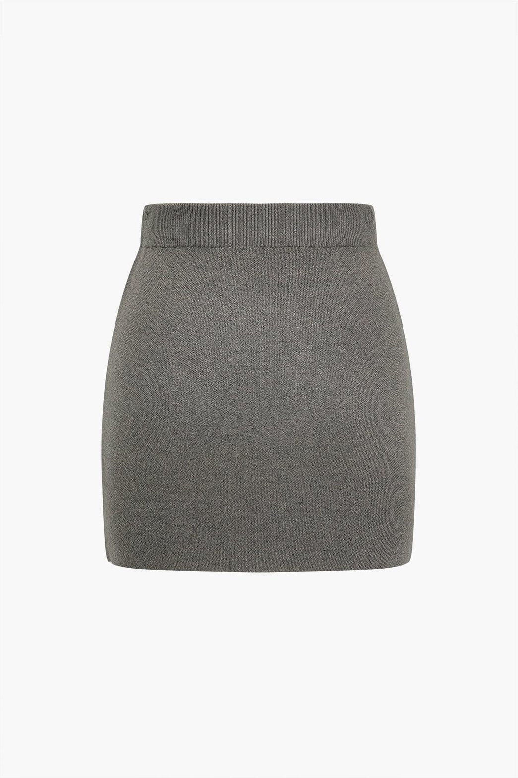 Mini-jupe tricotée grise confort harmonie