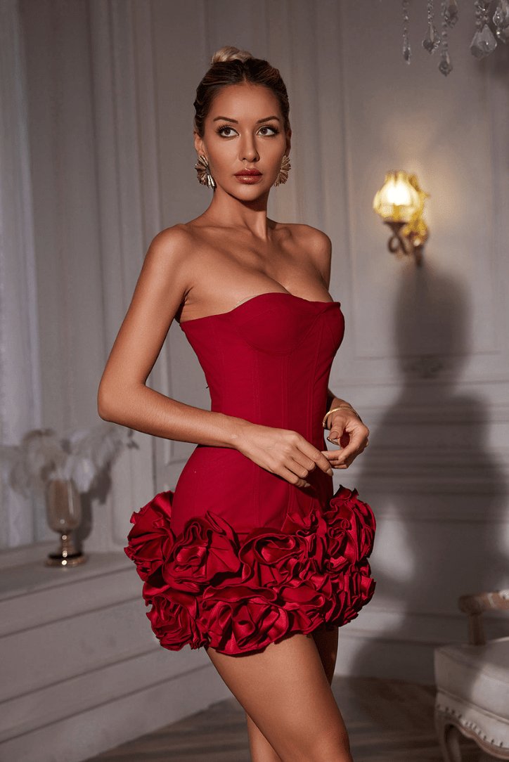 Mini robe corset raffinée sérénité