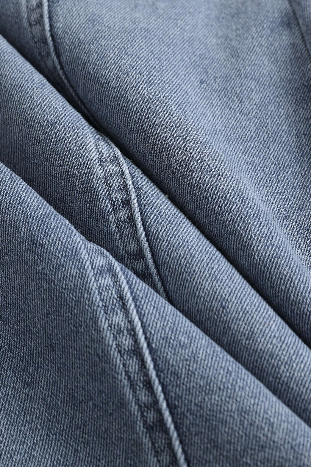 Robe bustier denim vue de côté lune