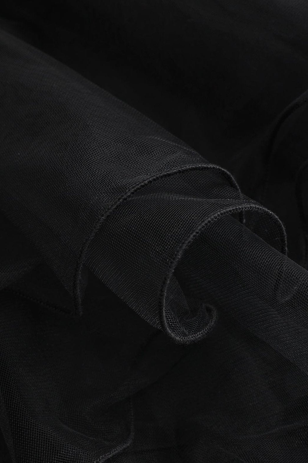 Robe bustier noire en velours et tulle détail corset radieuse