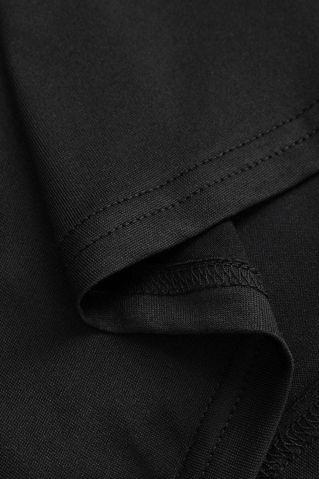 Robe bustier noire en velours et tulle vue d'ensemble féerique