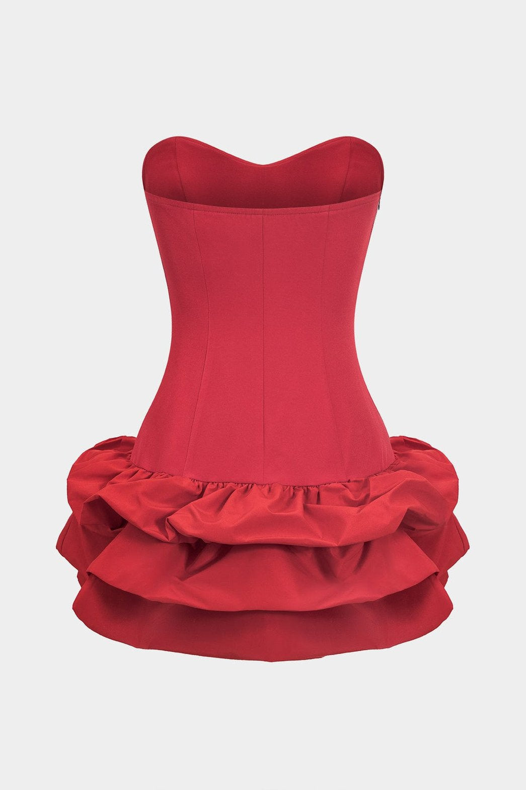 Robe bustier blanche vue trois-quarts fleur