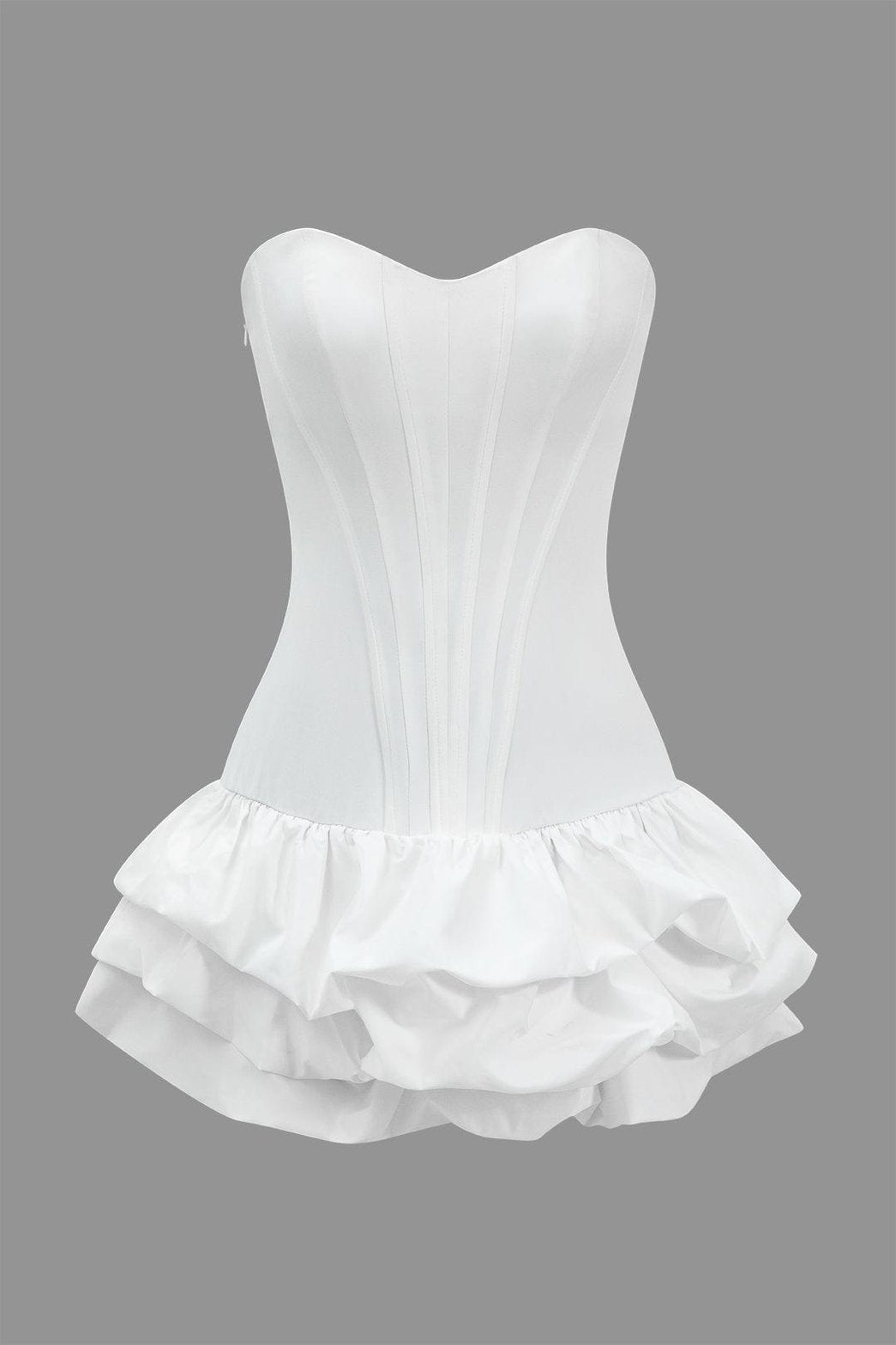 Robe bustier blanche vue de face étoile