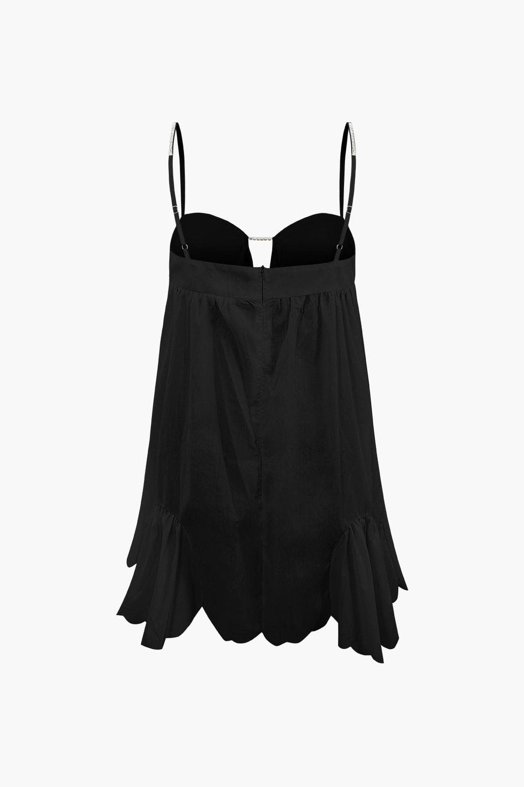 Mini robe blanche détail coupe féminité