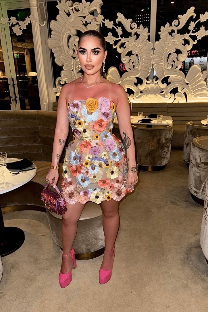 Robe corset fleurie vue de profil étoile