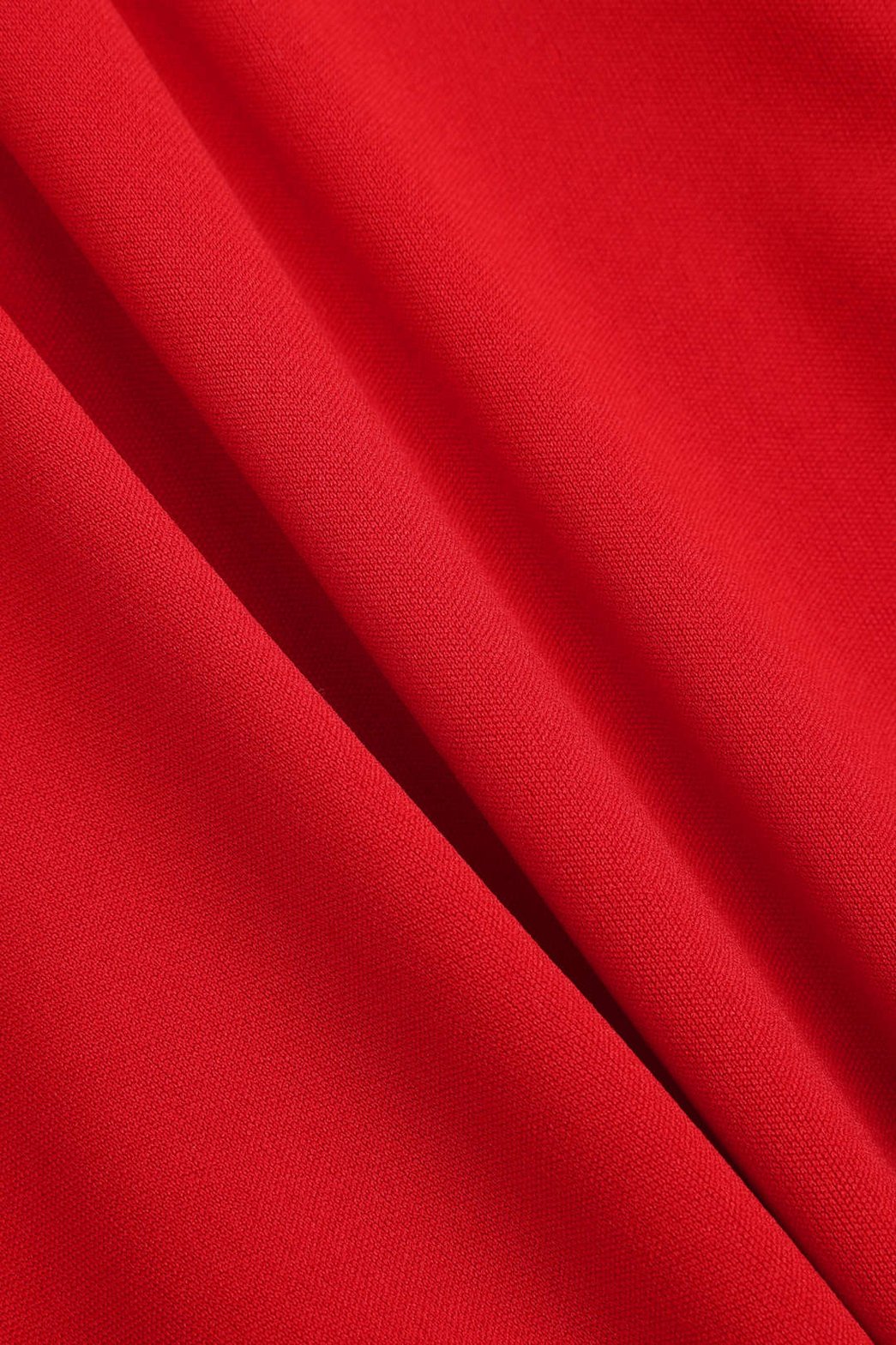 Robe mini dos nu rouge vue de côté lune