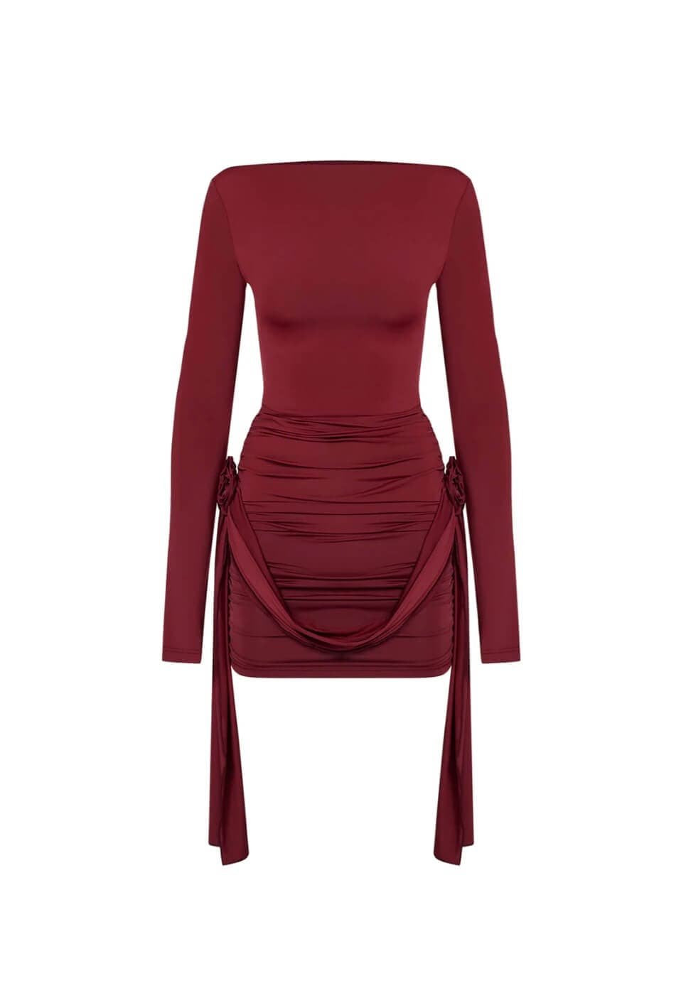Mini robe grenat vue d'ensemble rubis