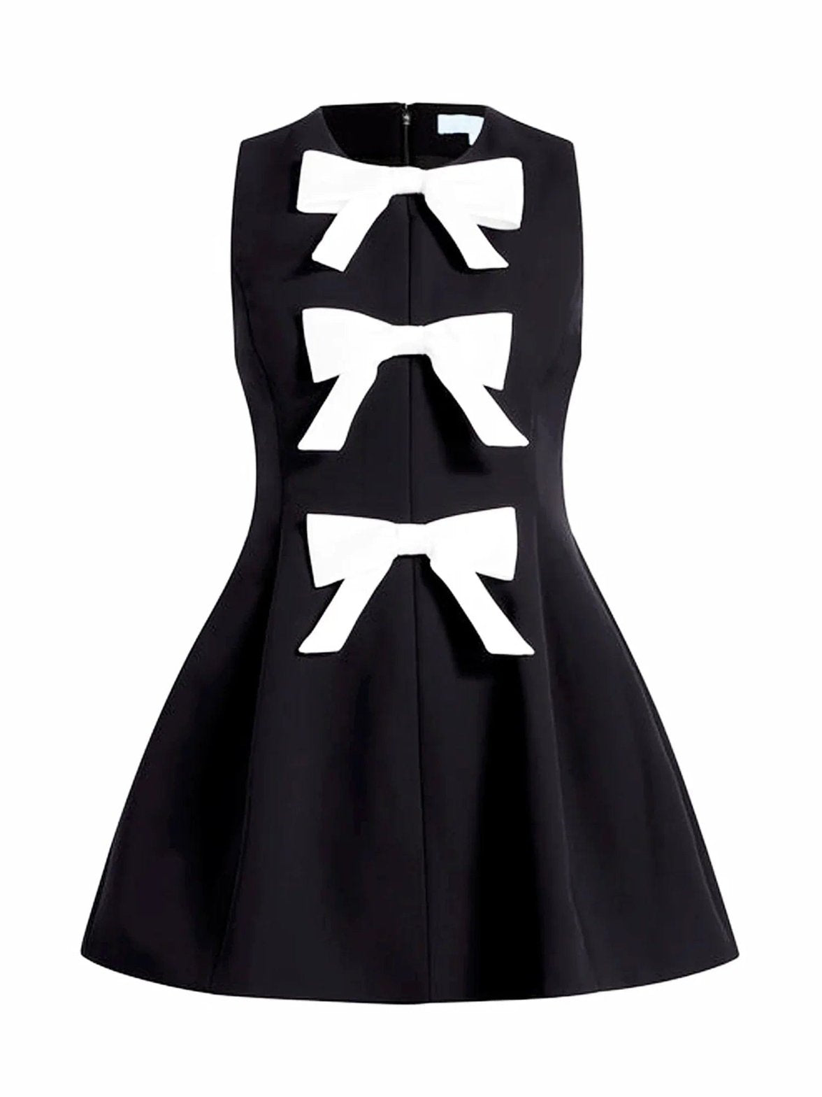 Vue détaillée robe à nœuds contrastants magnifique