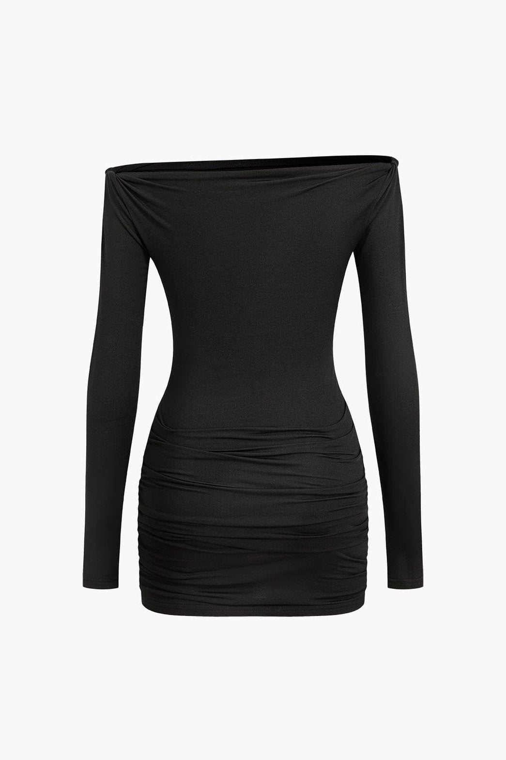 Robe moulante noire glamour tendance