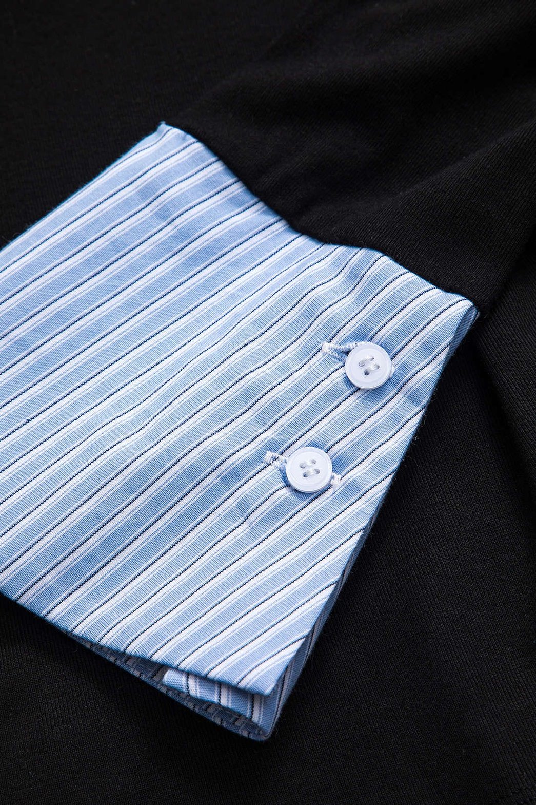 Robe rayée patchwork vue d'ensemble vent