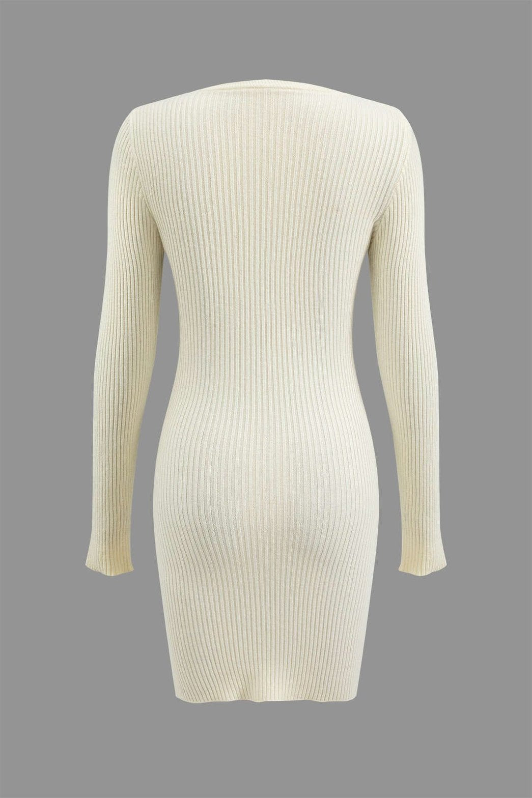 Mini robe tricotée ajustée légèreté