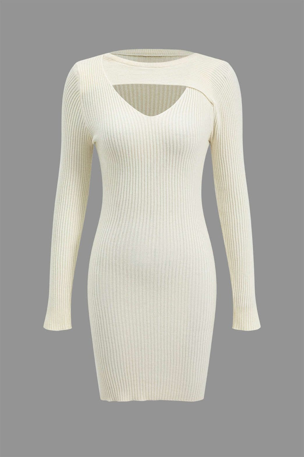 Robe moulante avec découpe sophistication