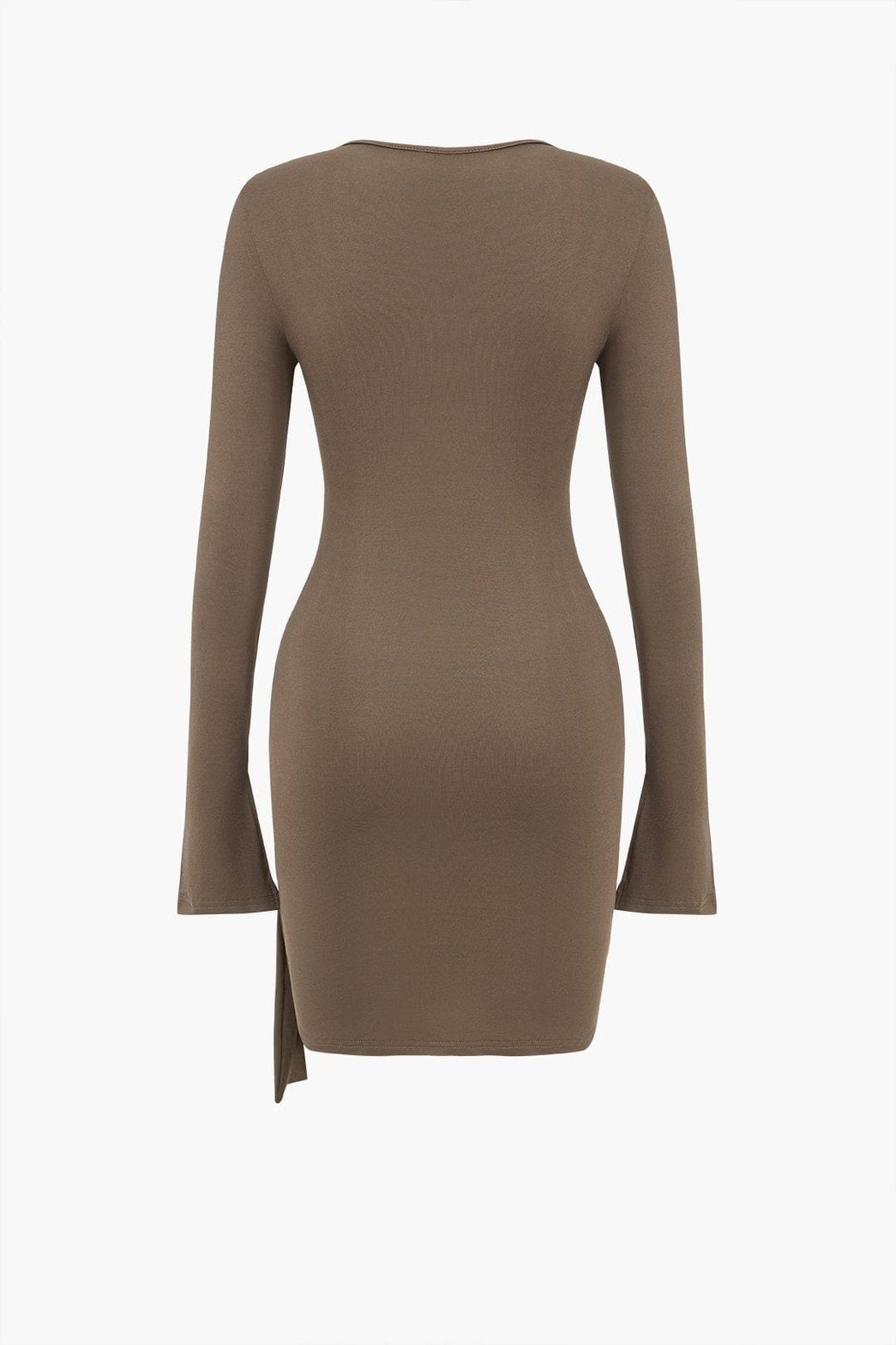 Robe mini volantée vue de dos fleur