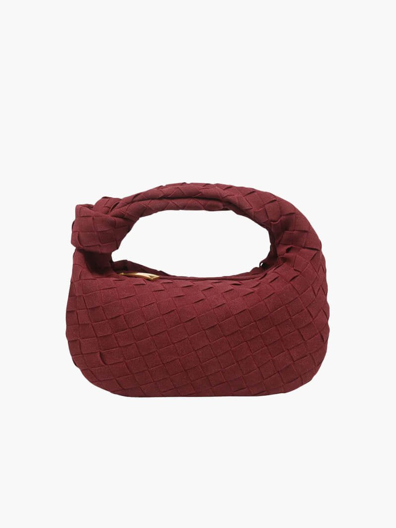 Mini sac tressé détail texture doux