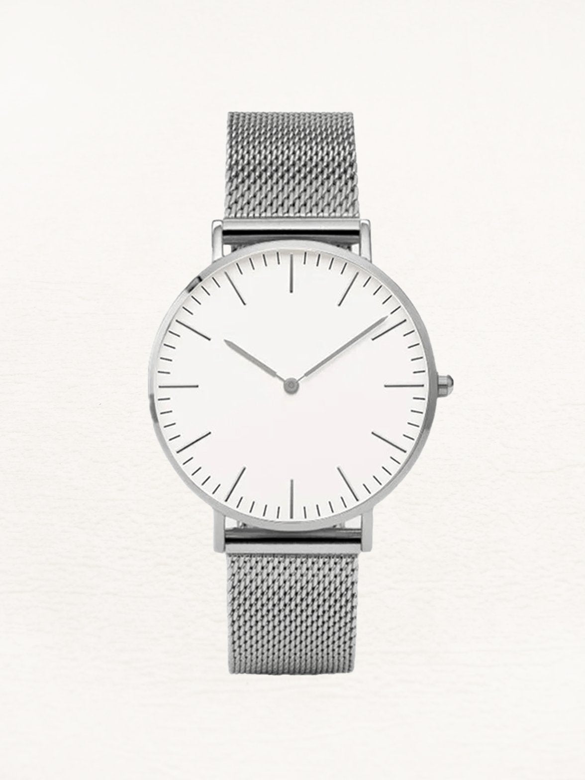 Montre femme Daphne bracelet maille acier argent papillon