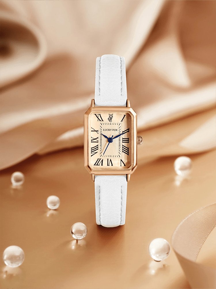 Bracelet cuir blanc montre Florenza - Saphir