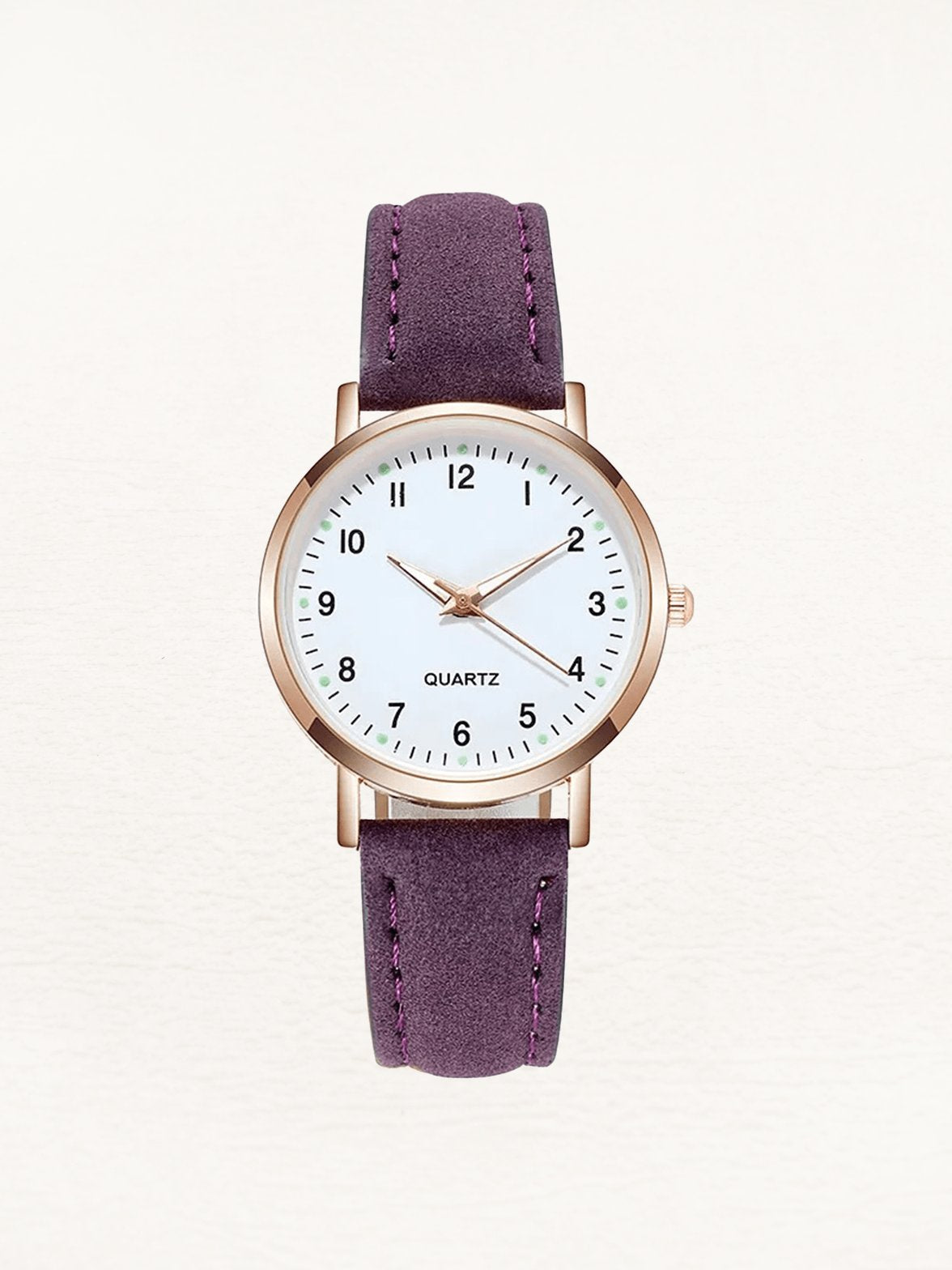 Montre élégante Valeria avec bracelet violet doux