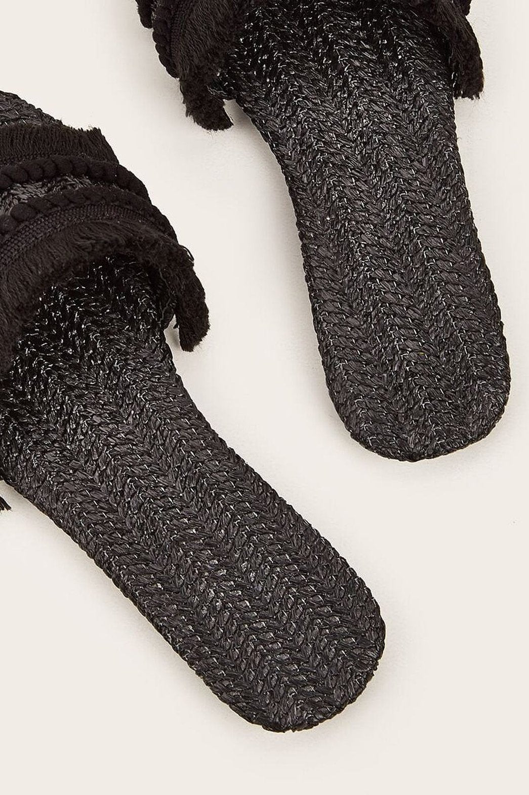 Mules Bohèmes à Franges Tressées