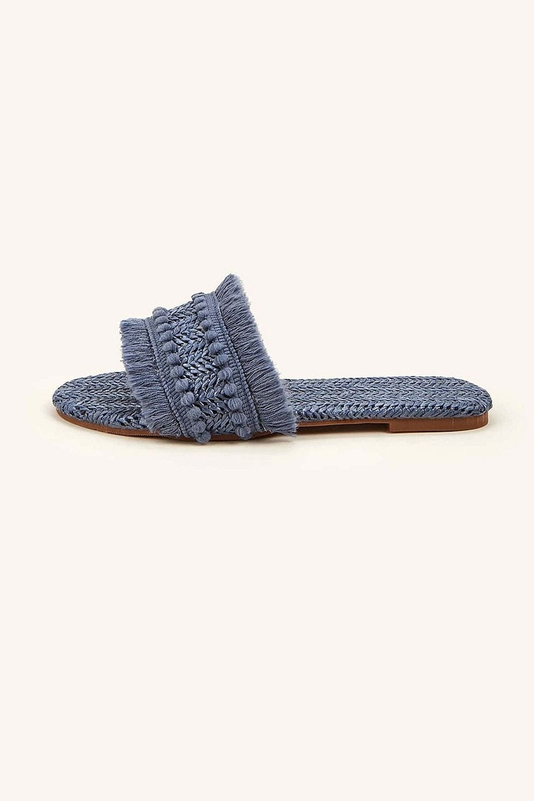 Mules Bohèmes à Franges Tressées
