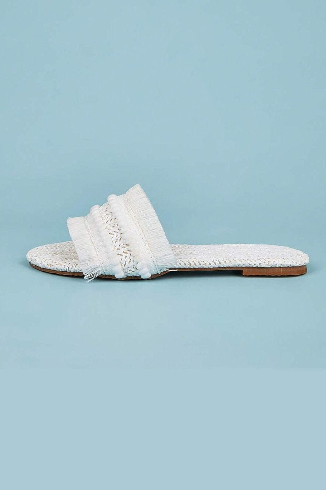 Mules Bohèmes à Franges Tressées