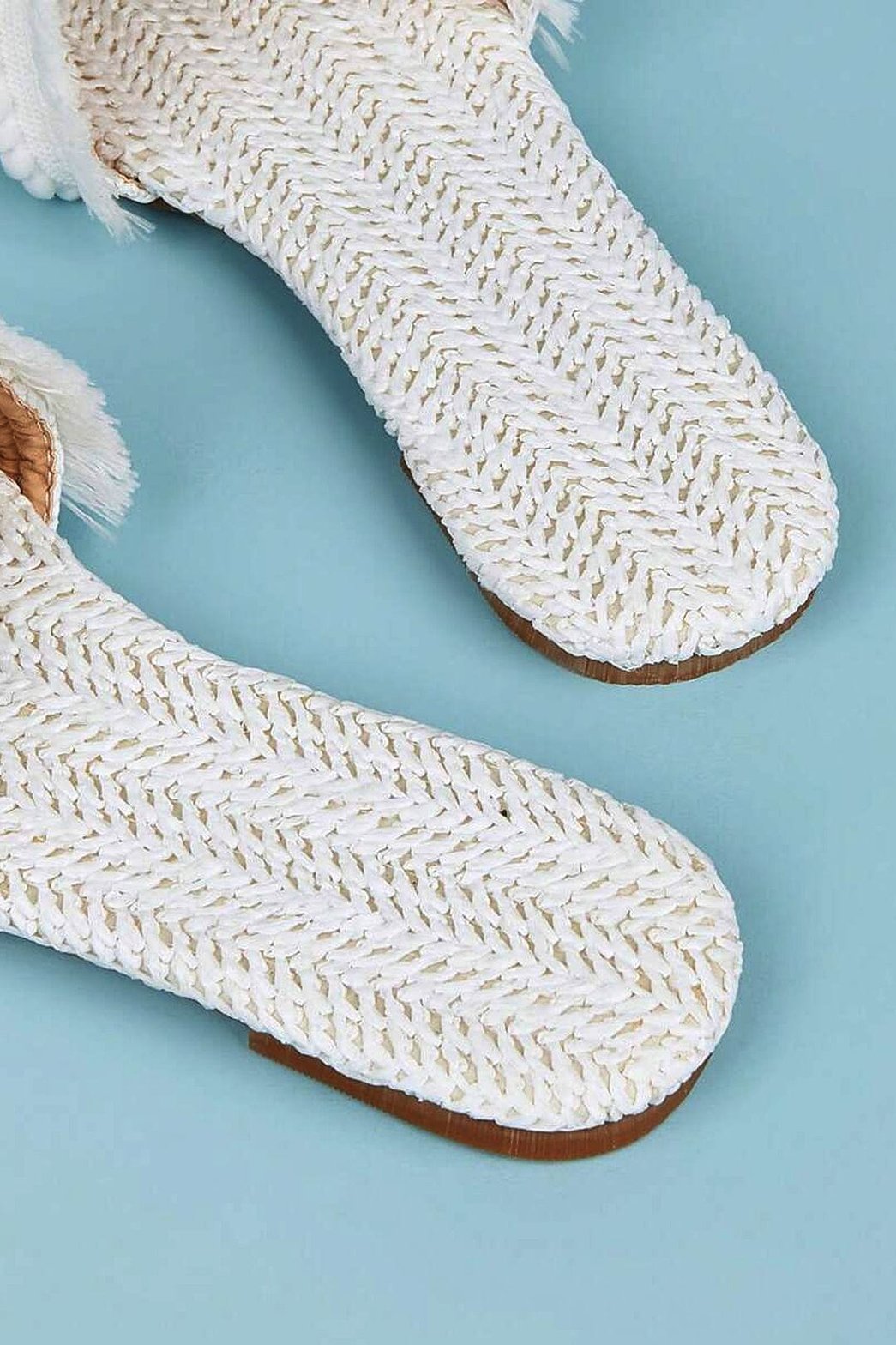 Mules Bohèmes à Franges Tressées