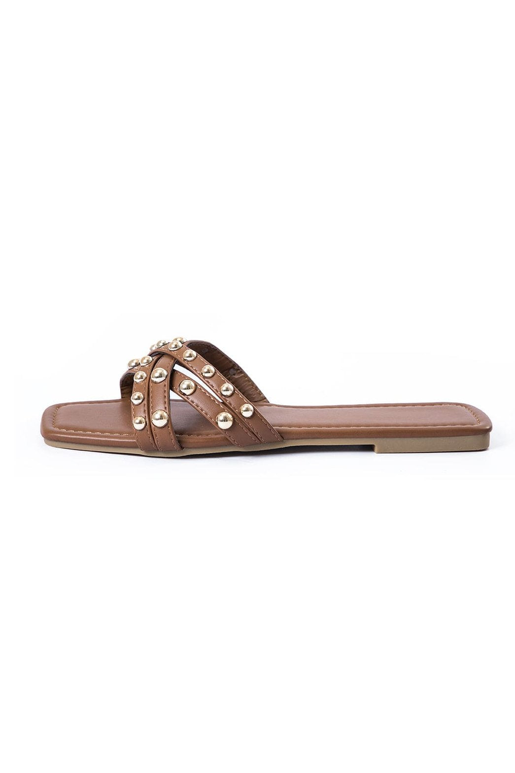 Mules design avec brides croisées lune
