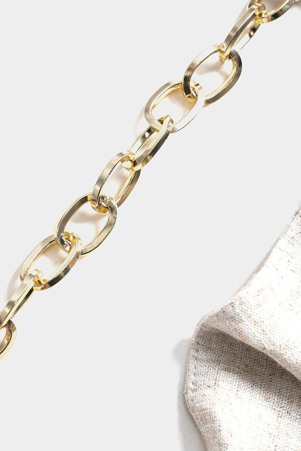 Pantalon bicolore vue de profil cristal