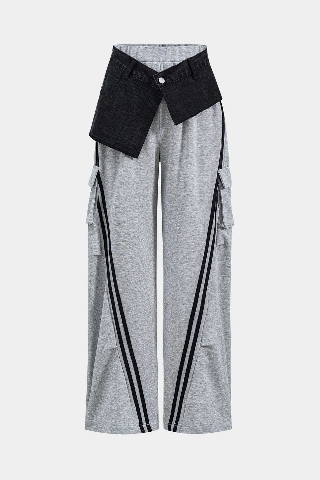 Pantalon cargo détail bandes arc