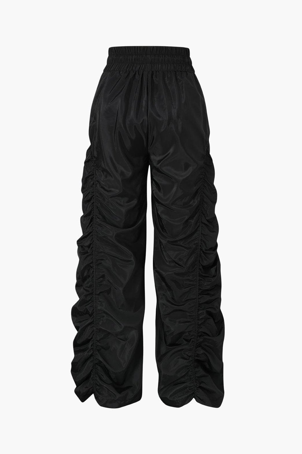 Pantalon cargo noir détail fronces étoile