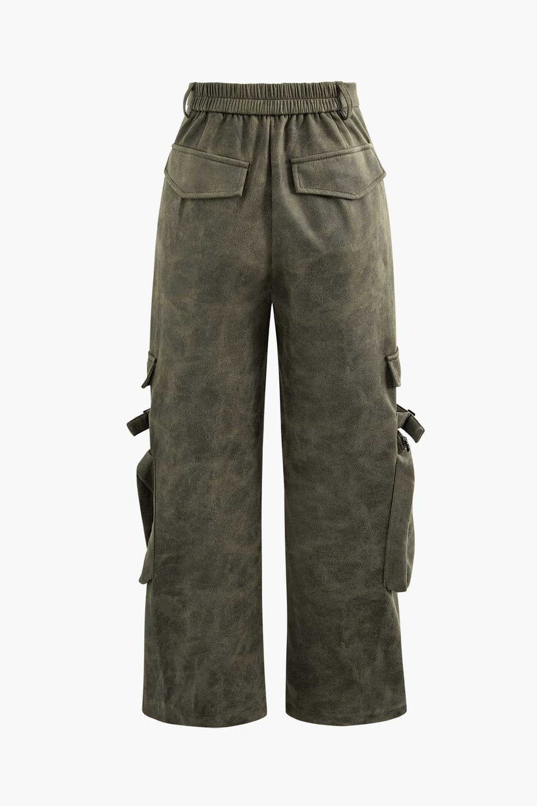 Pantalon cargo kaki détail poches latérales nuage