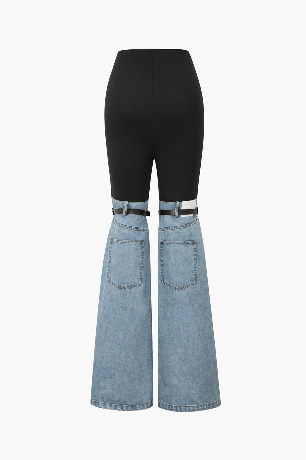 Pantalon hybride style denim vue de côté lune