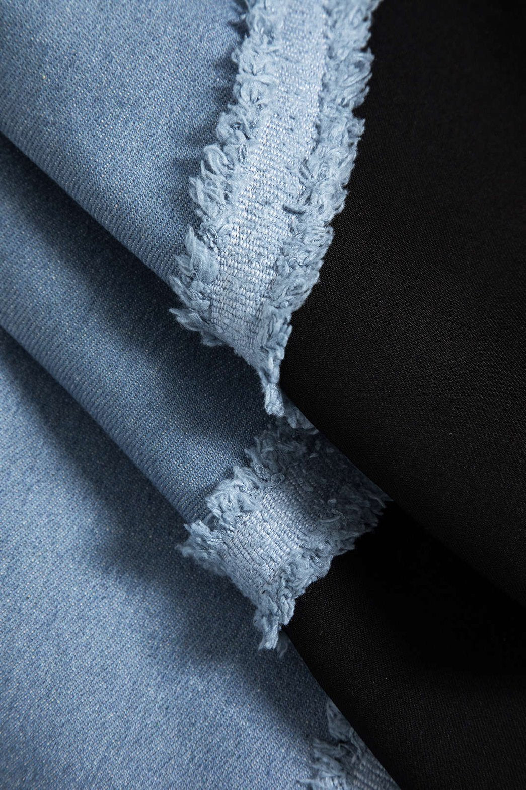 Pantalon denim patchwork moderne nuage