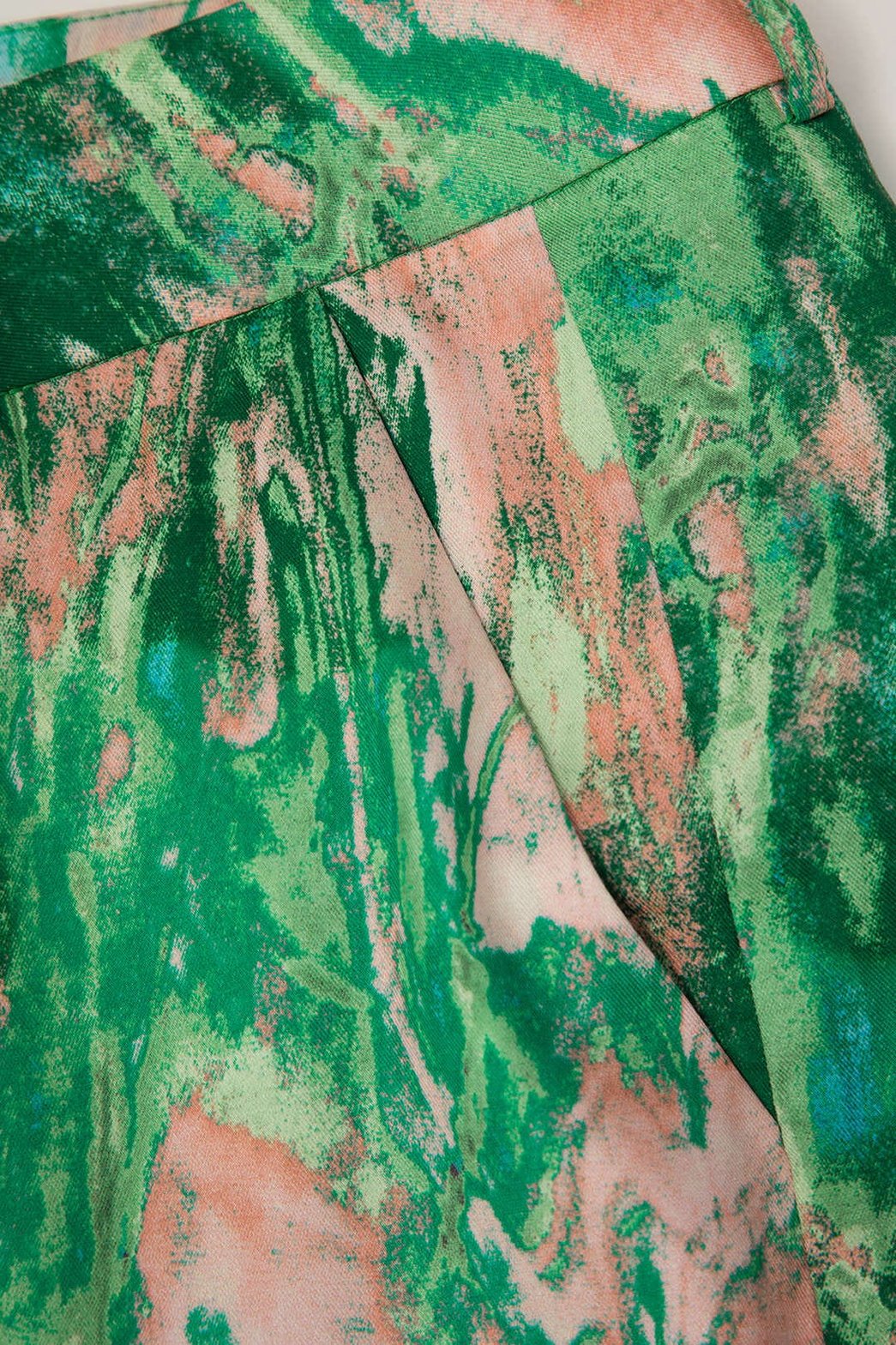 Pantalon Large Effet Marbre