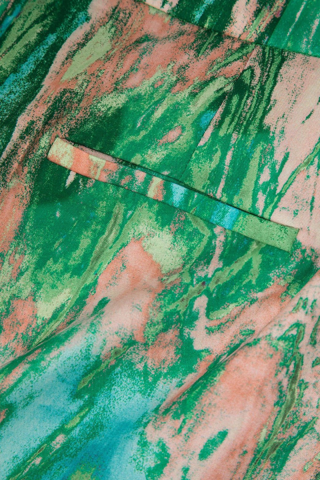 Pantalon Large Effet Marbre