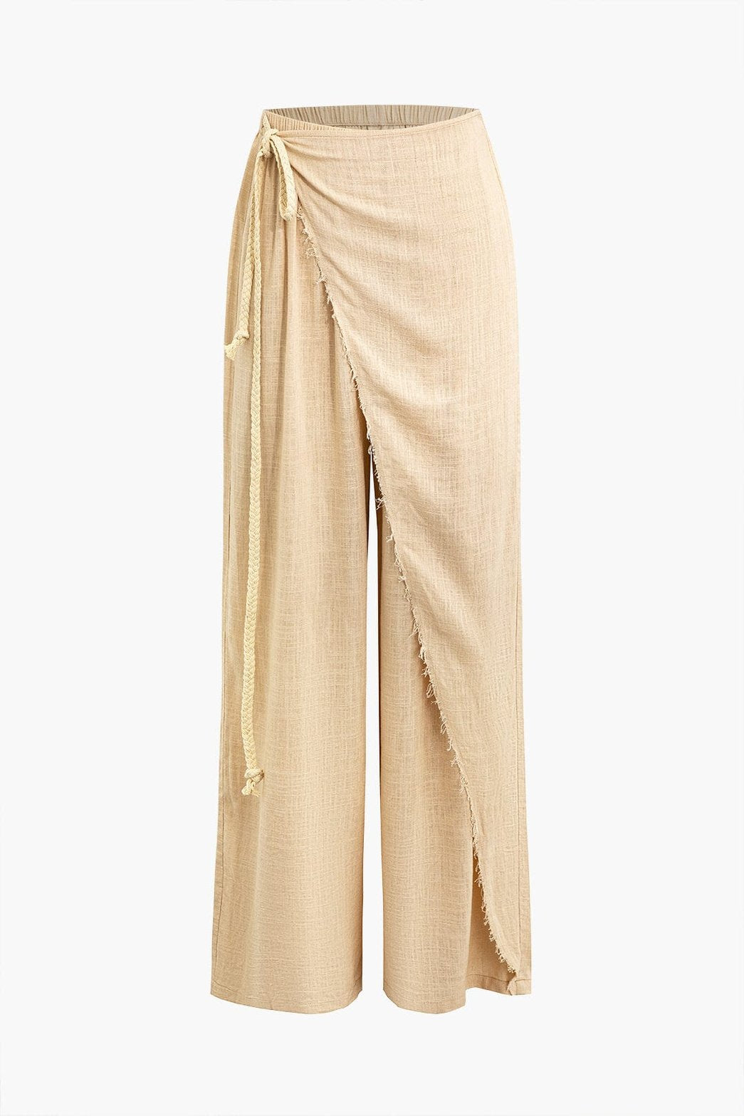 Pantalon lin beige vue avant soleil