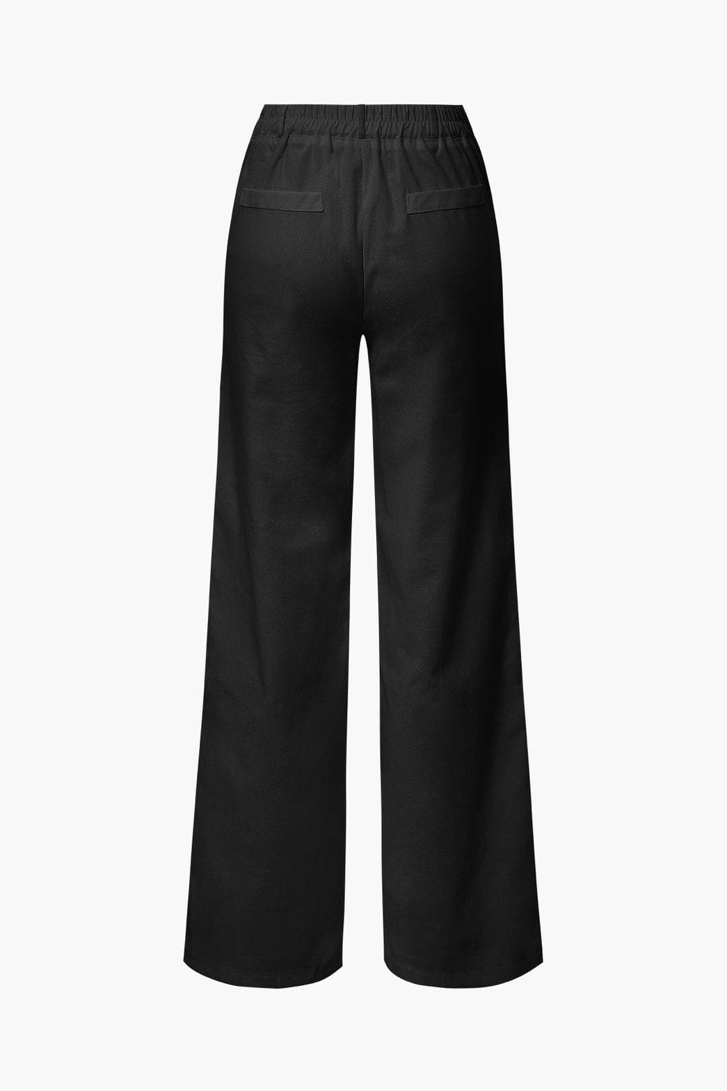 Pantalon en lin blanc vue latérale étoile