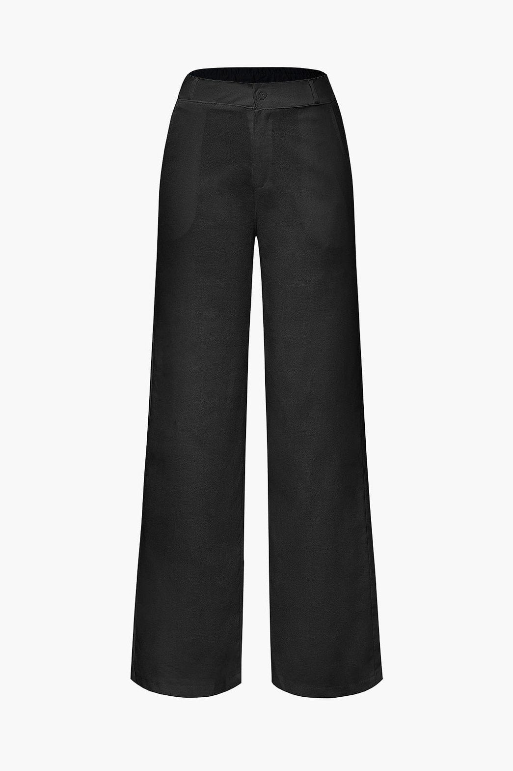 Pantalon blanc détail de la matière rosée