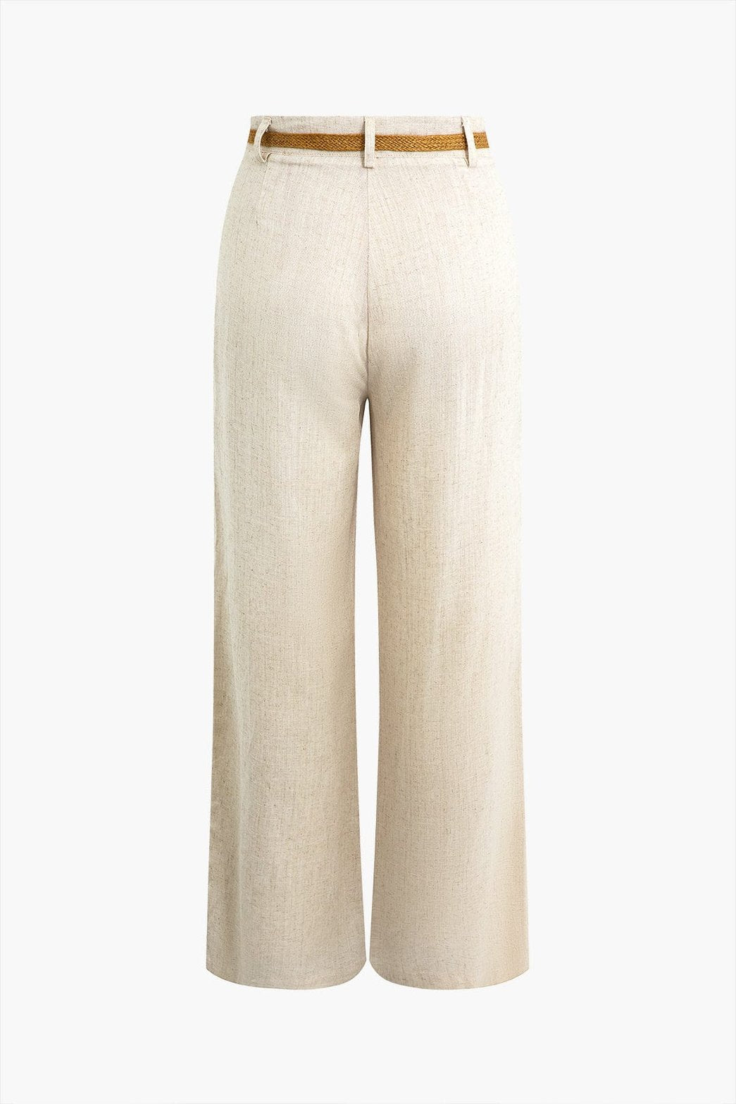 Pantalon ample en lin naturel brise