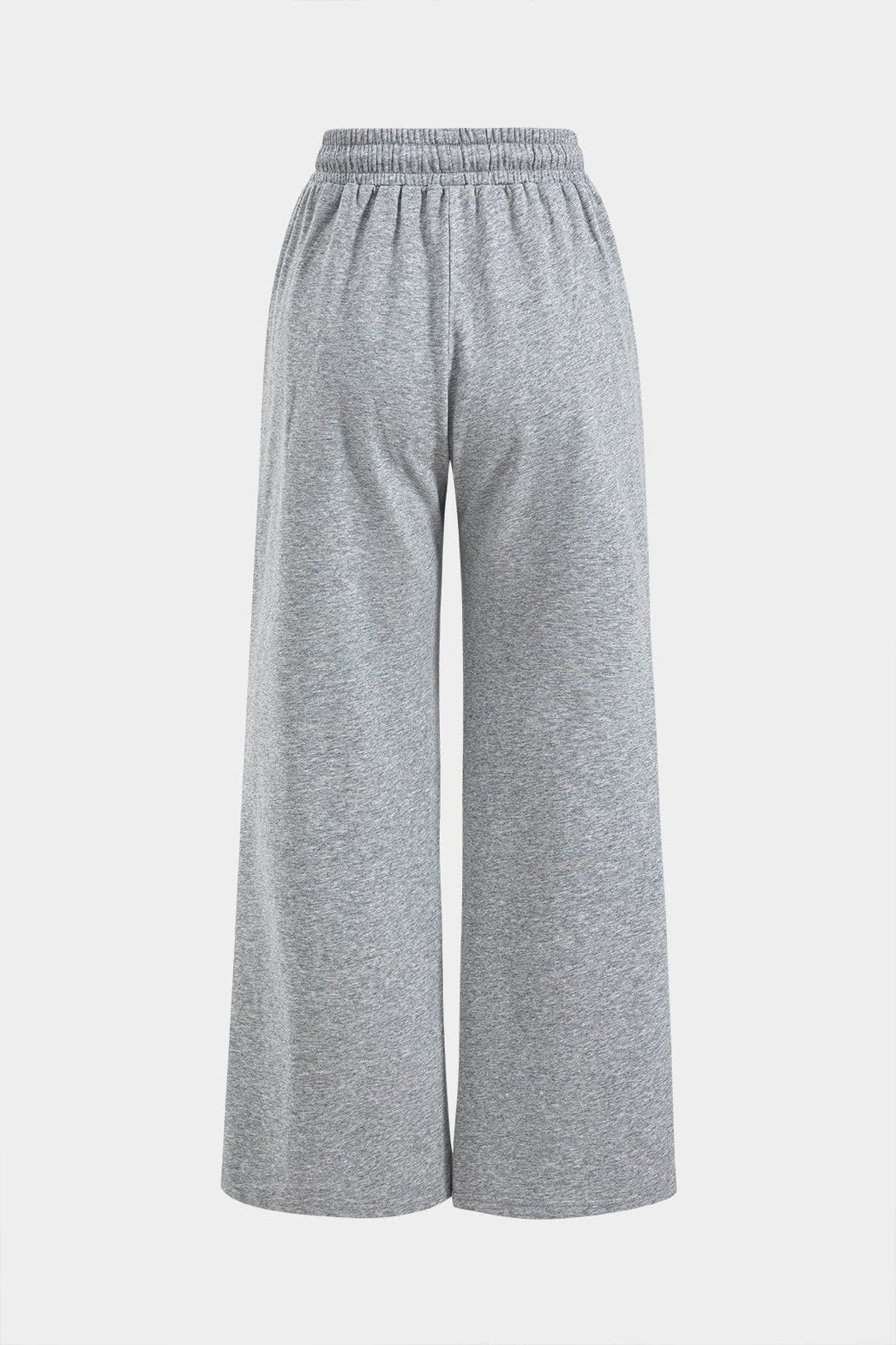 Pantalon confort en jersey gris doux