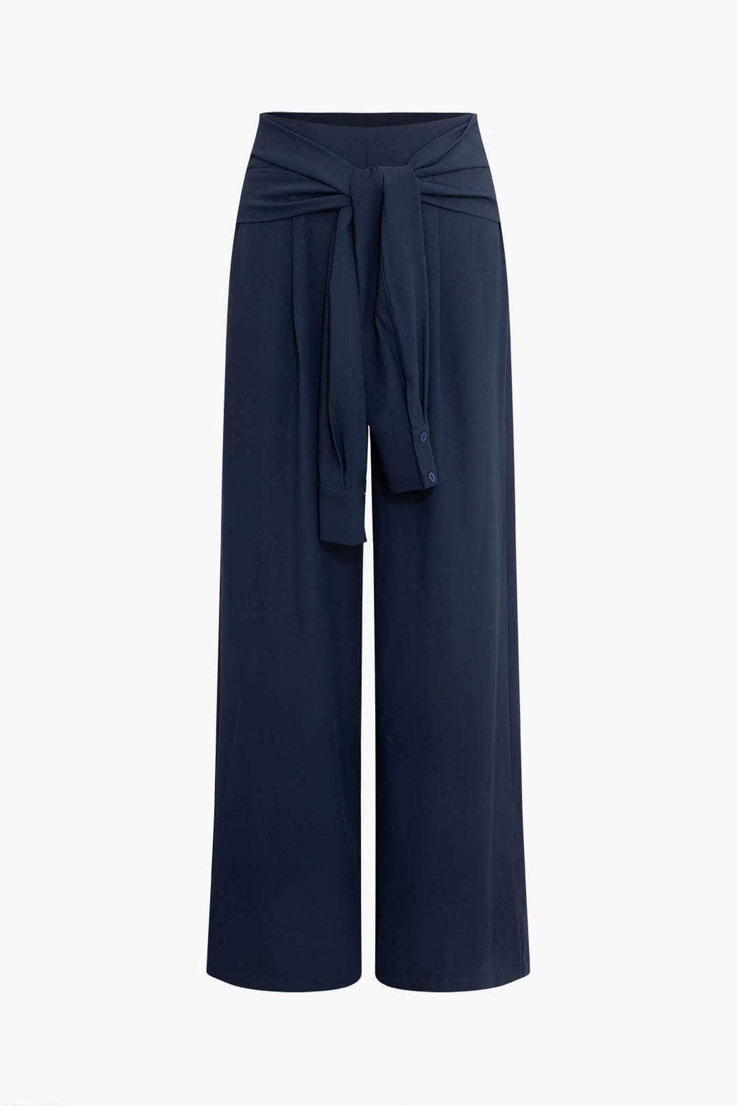 Pantalon large à taille haute étoile