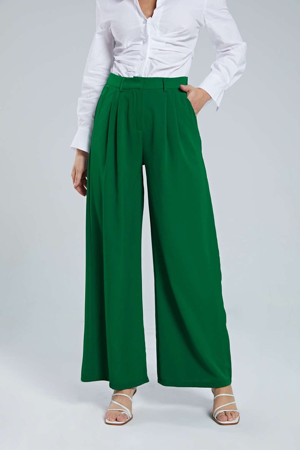 Pantalon ample vert urbain montagne